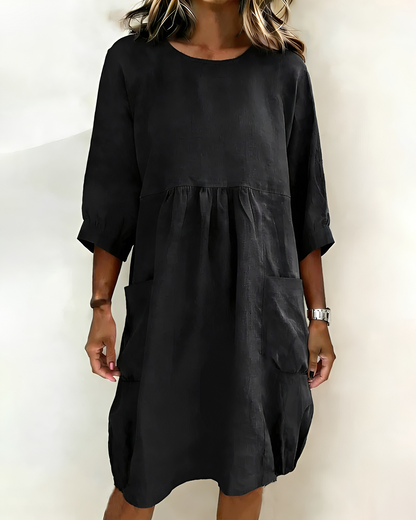 Shadia - Komfortables und Lockers Midikleid