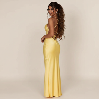 Meliva - Stilvolles und Figurbetontes Maxikleid