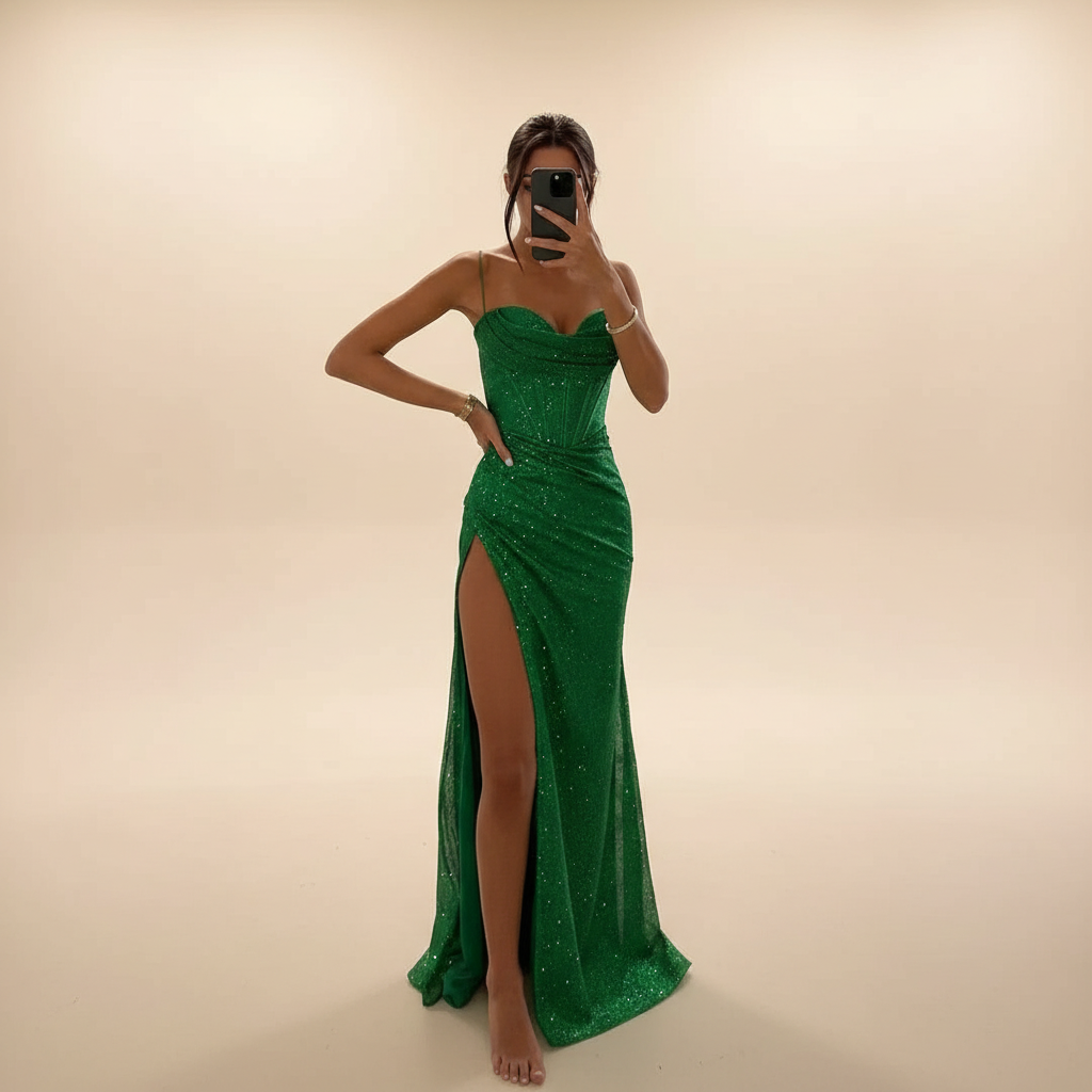 Monique - Stilvolles Maxikleid mit Schlitz