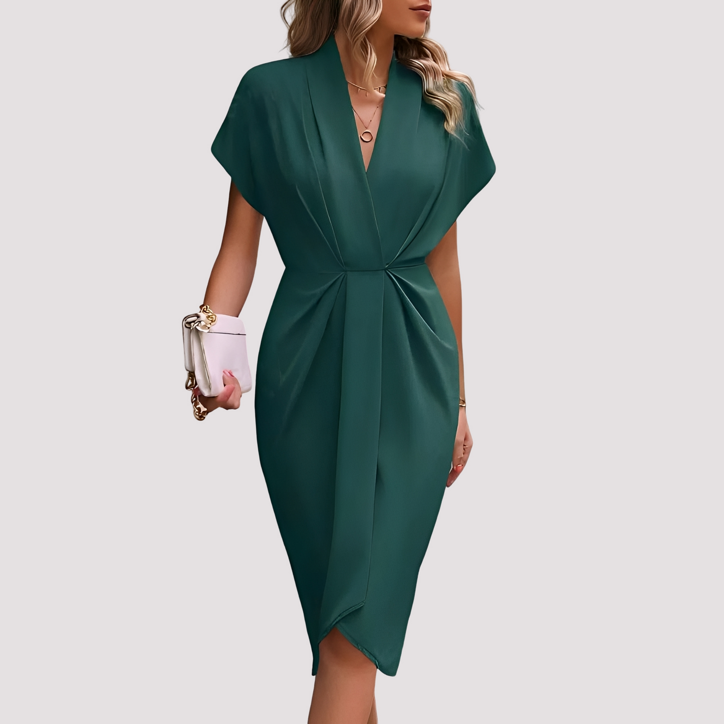 Gwen - Stilvolles Midikleid mit Schlitz