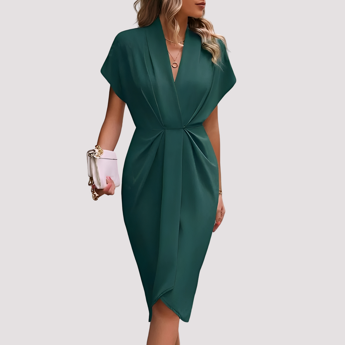 Gwen - Stilvolles Midikleid mit Schlitz