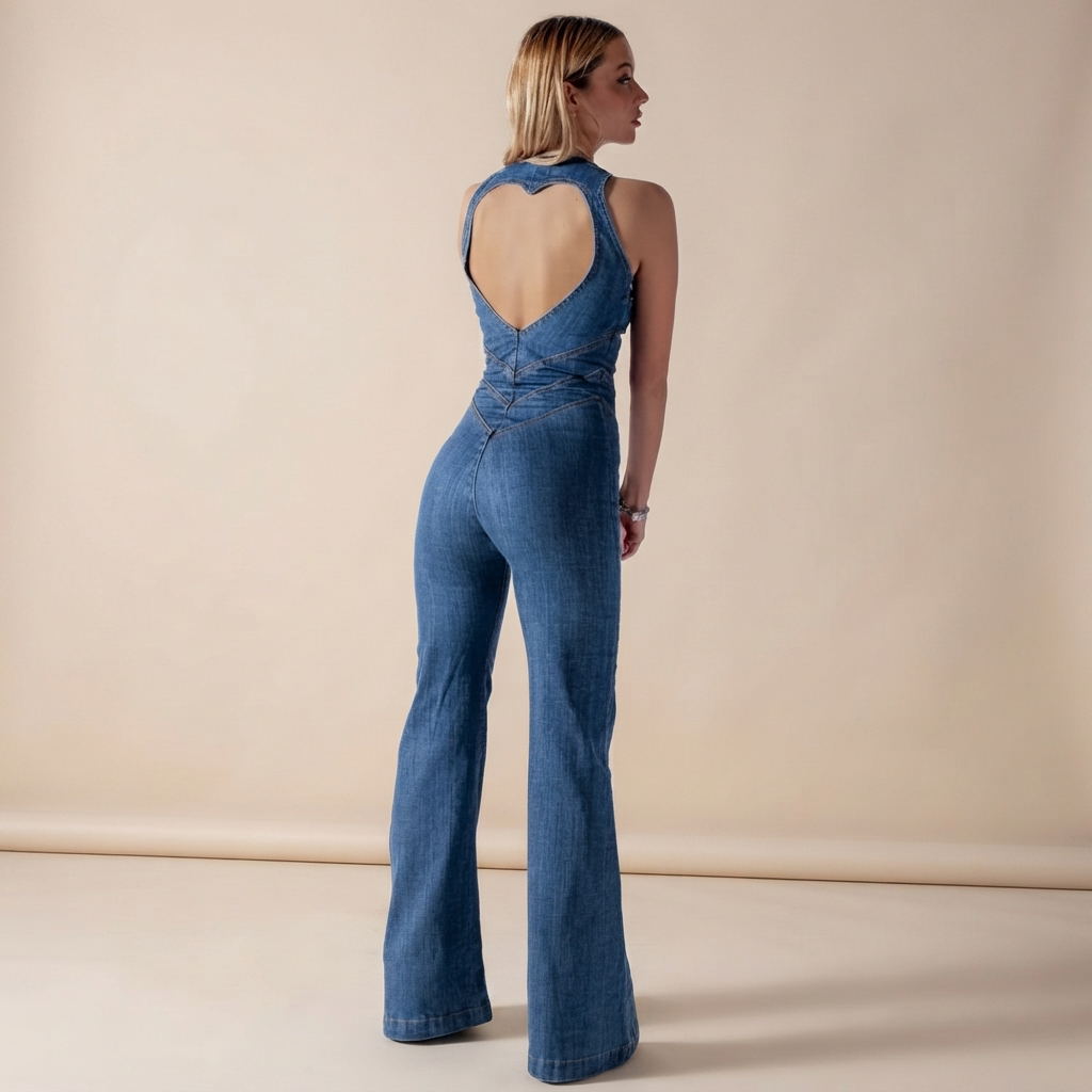 Rebecca - Retro-Overall mit Reißverschluss