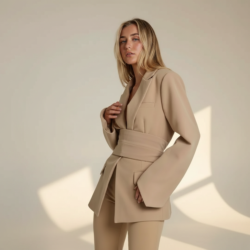 Felena - Eleganter Blazer mit Taillengürtel