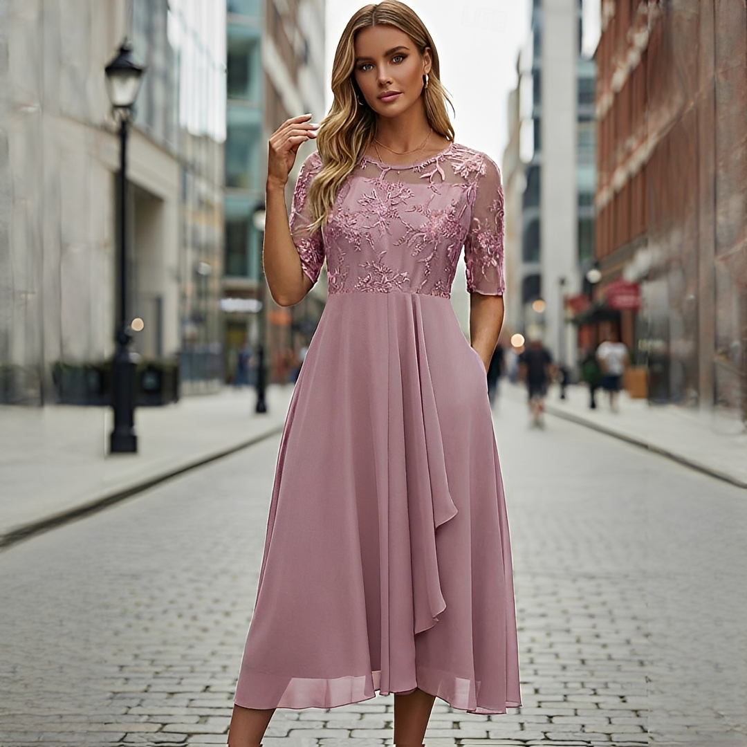 Victoria - Raffiniertes Spitzen-Hohles Kleid