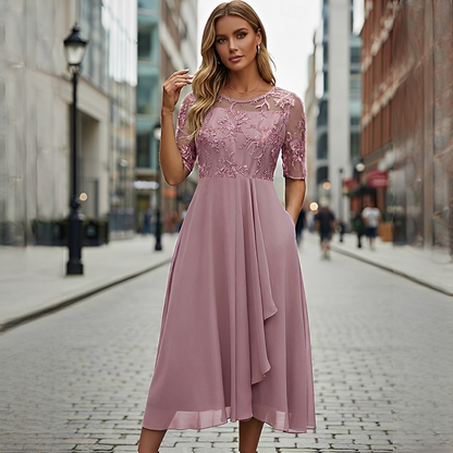 Victoria - Raffiniertes Spitzen-Hohles Kleid