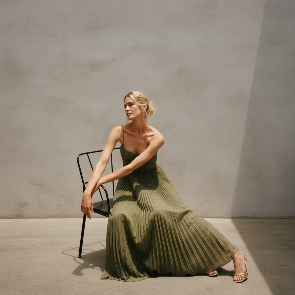 Lorelei - Elegantes Kleid ohne Rücken und Ärmel
