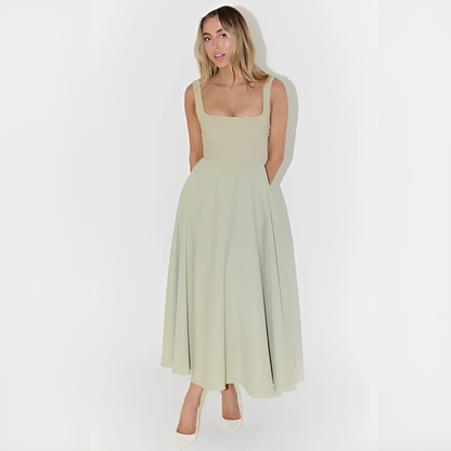 Yarabelle - Stilvolles Träger-Midi-Kleid