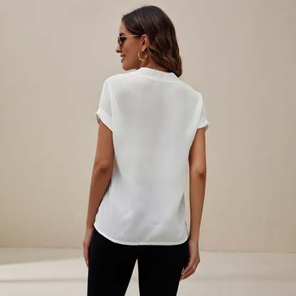 Anissa - Lockere Bluse mit V-Ausschnitt