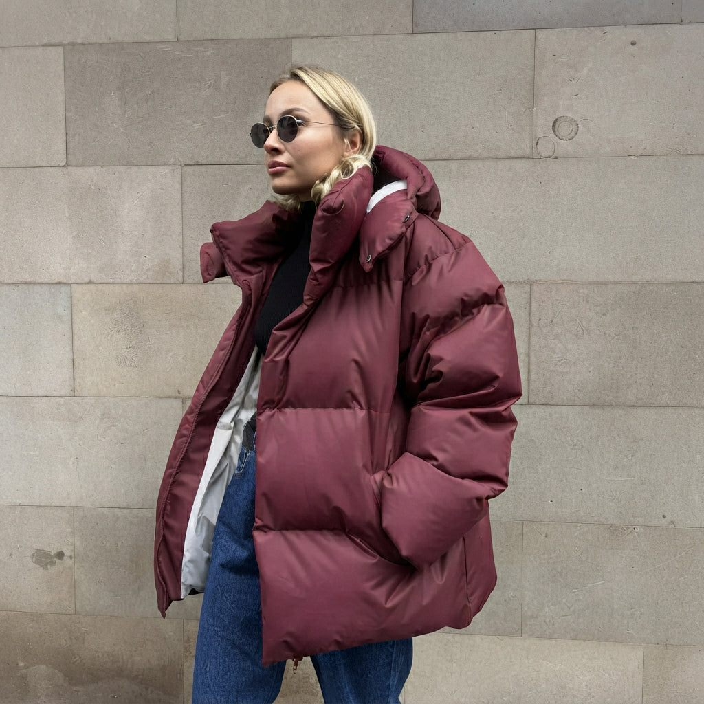Natalia - Daunenjacke mit Kapuze für Damen