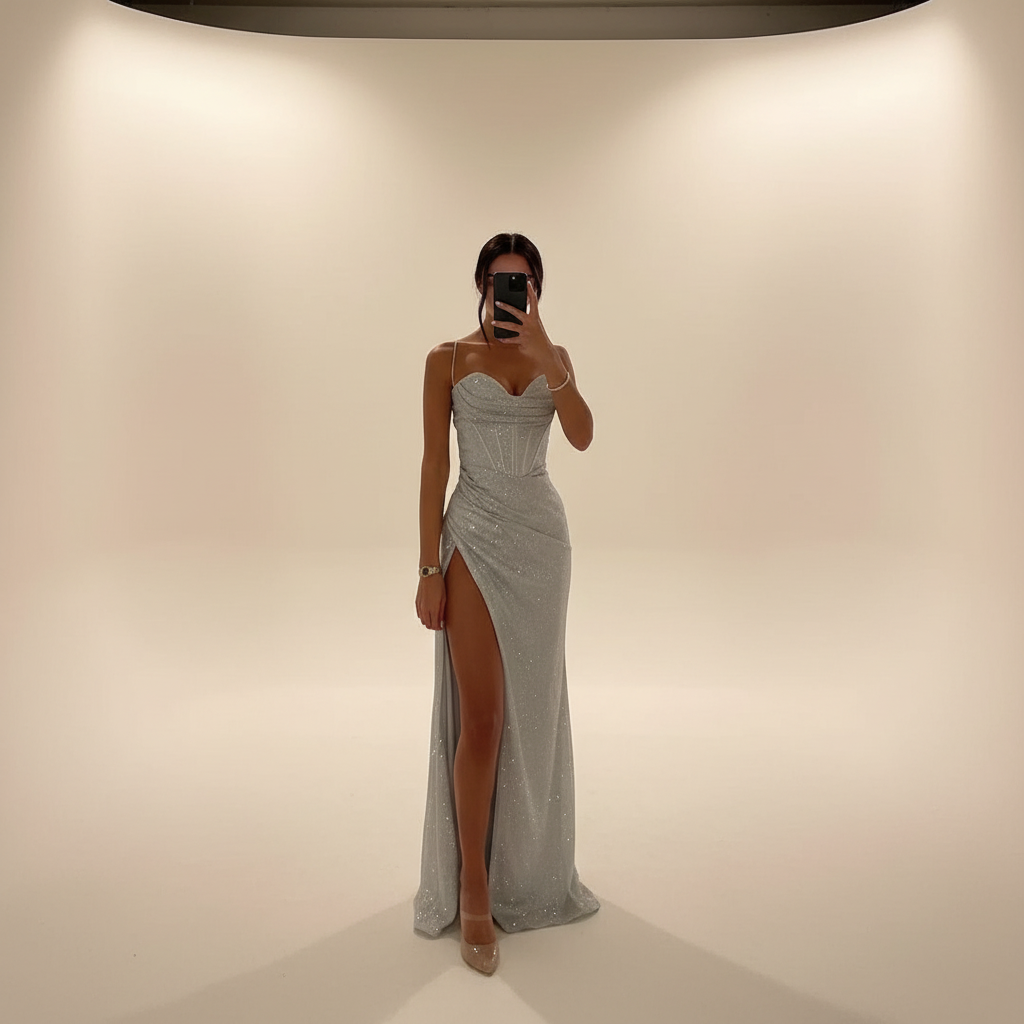Monique - Stilvolles Maxikleid mit Schlitz