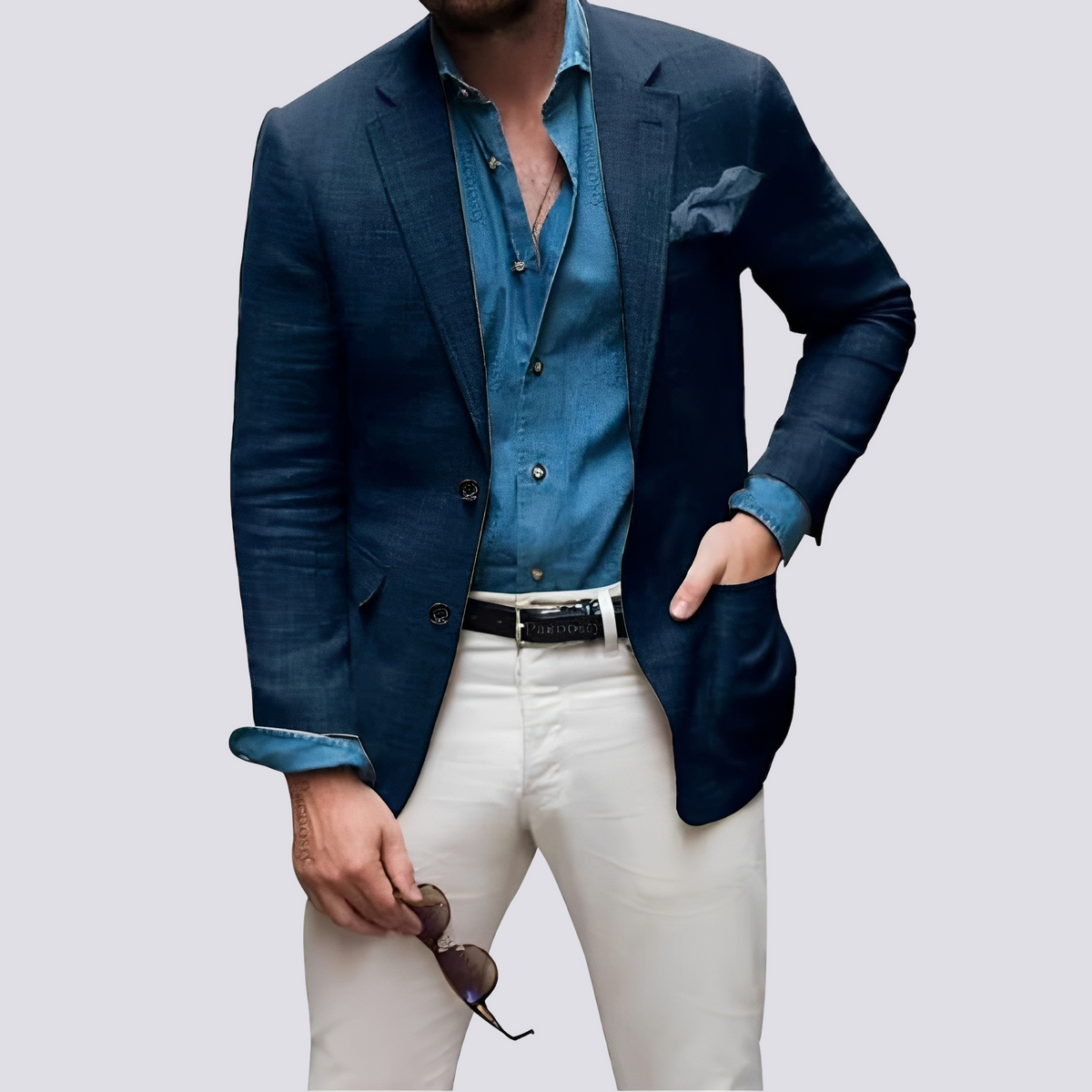 Glenn - Elegante Herrenjacke mit Knöpfen