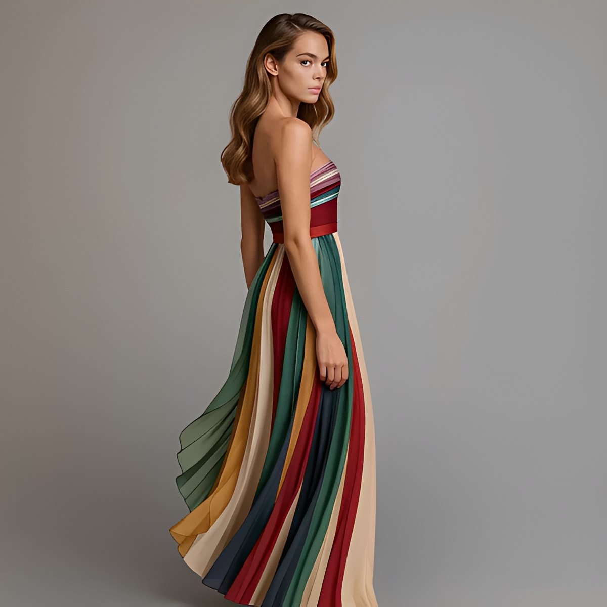 Gracelyn - Elegantes Tube-Top-Maxikleid