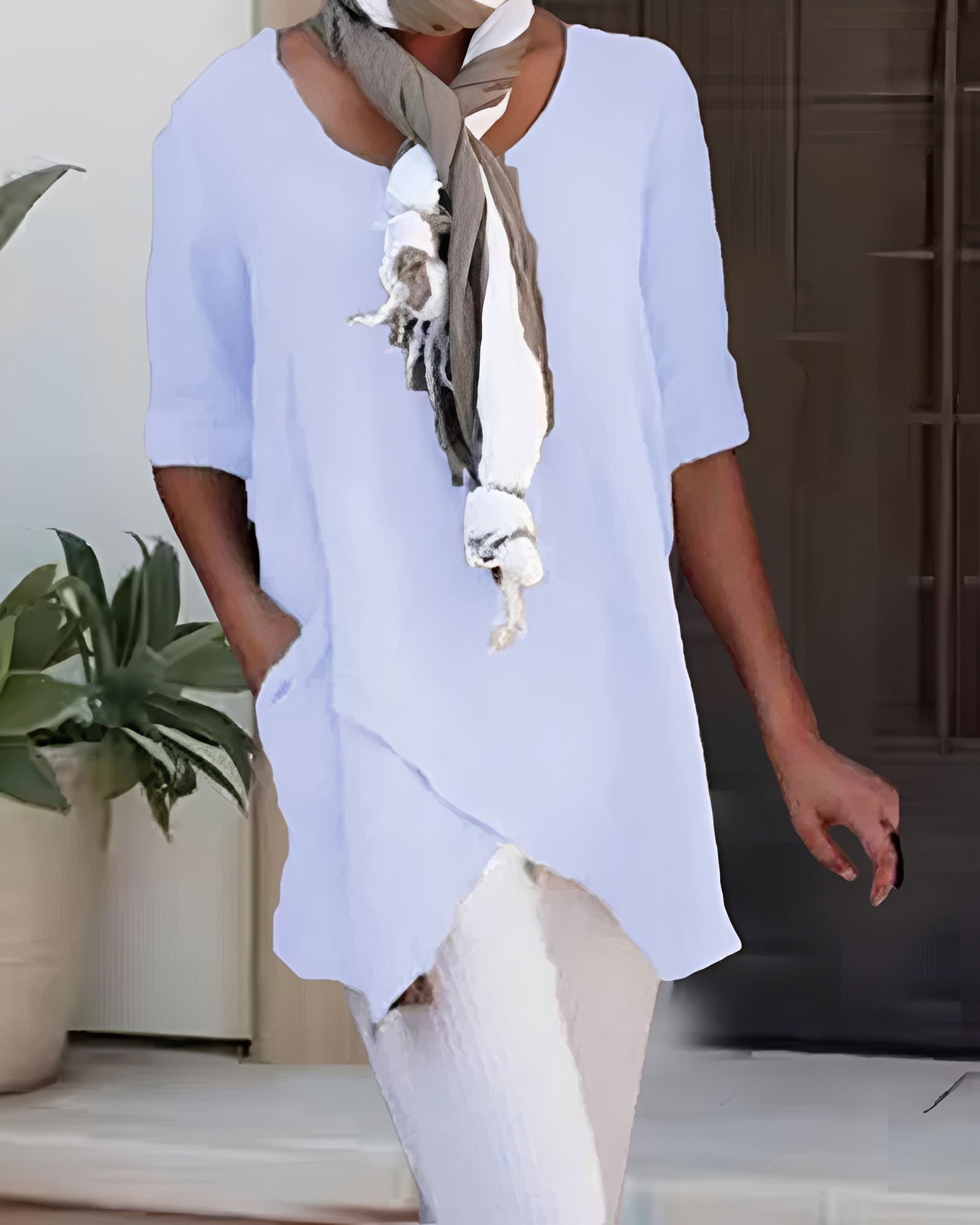 Marcia - Stilvolles Rundhals-Shirt