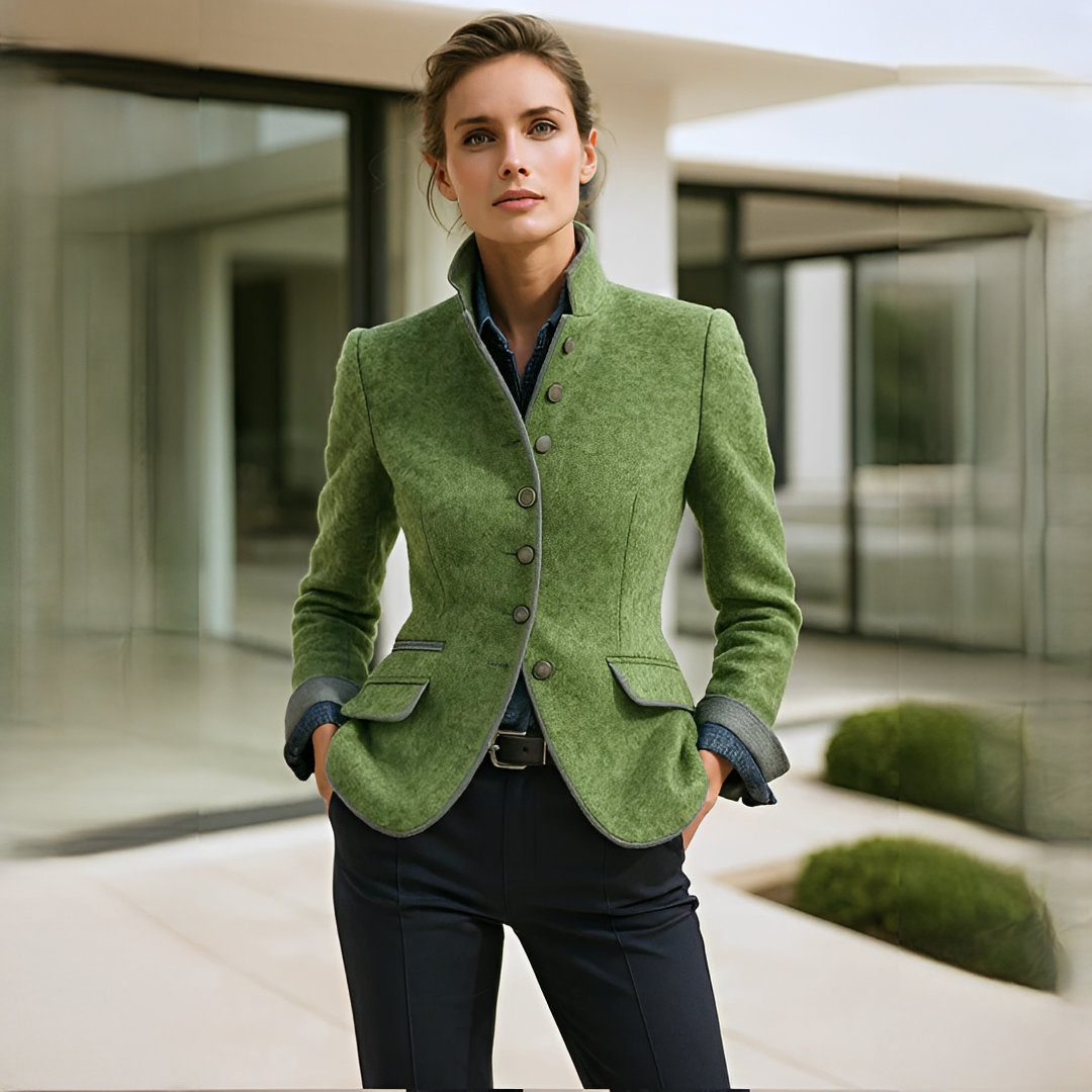 Valerie - Elegante Jacke mit Stehkragen