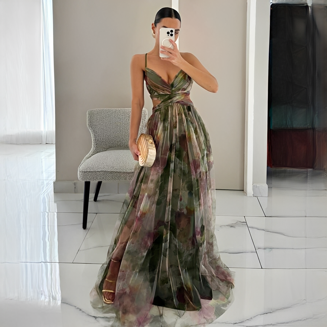 Darrisha - Elegantes Maxikleid mit Kreuzbund