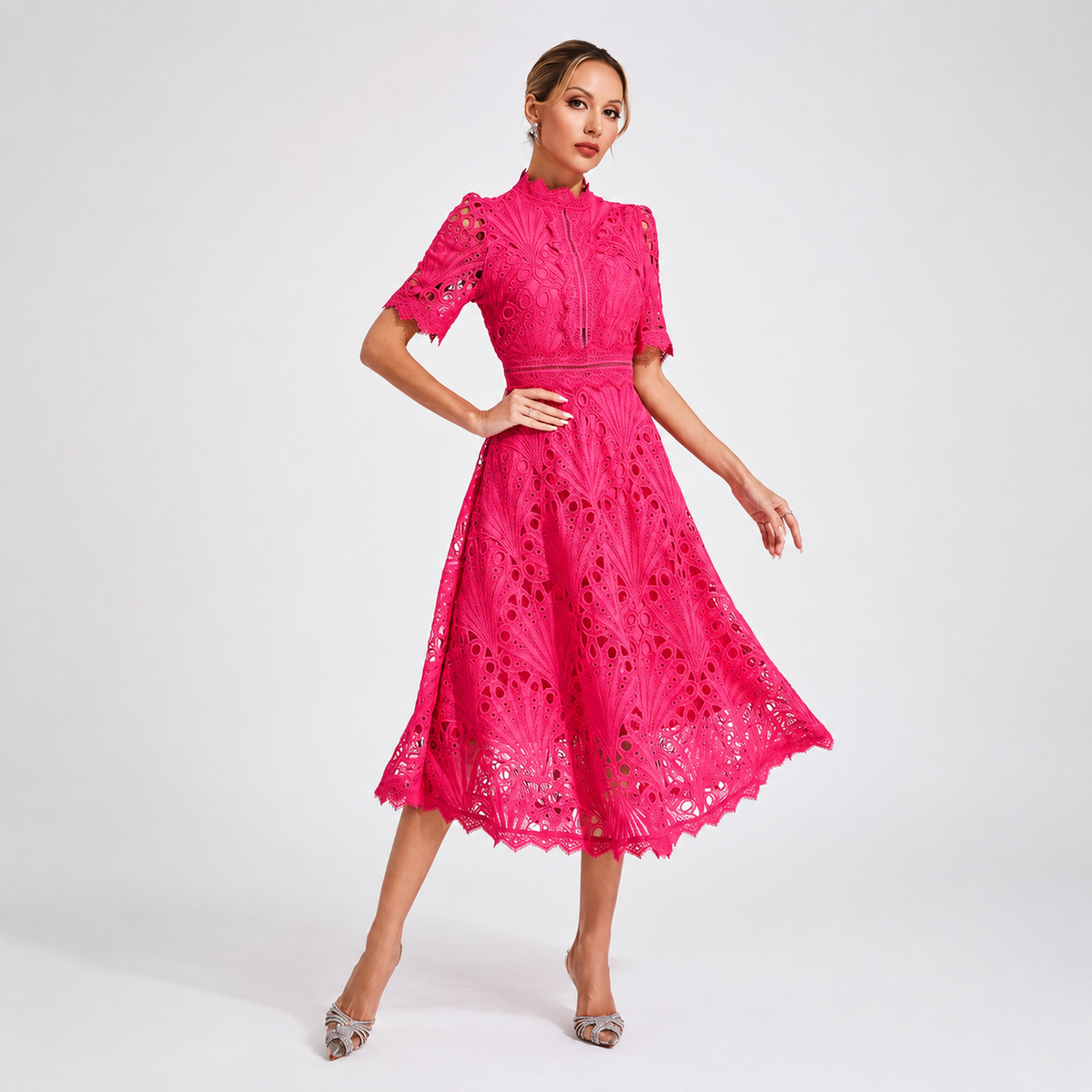 Hallie - Trendiges Midikleid