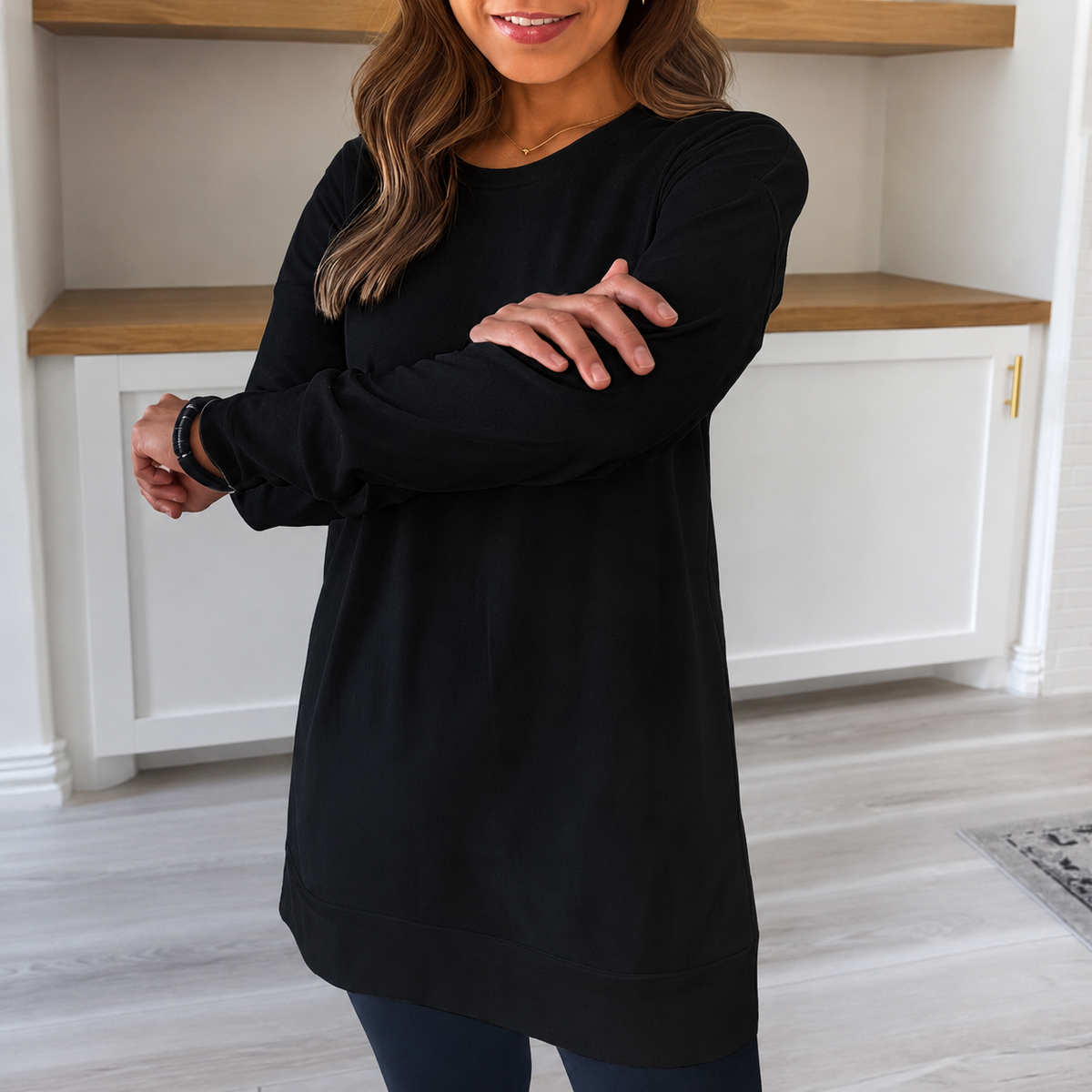 Magali - Elegantes Shirt mit Rundhalsausschnitt