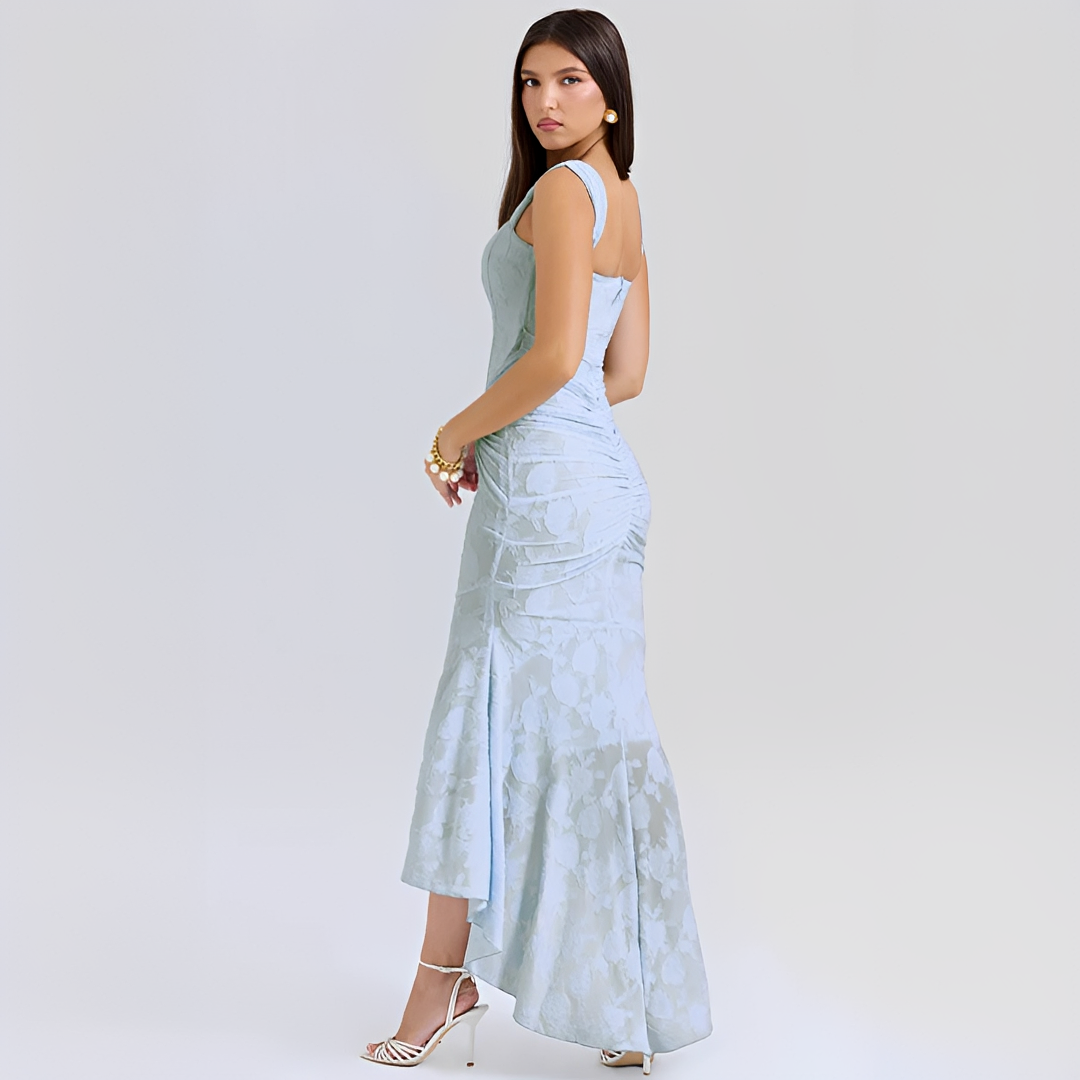 Cynthia - Schickes Wickel-Midikleid mit Taillenband