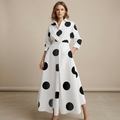 Laverne - Elegantes, locker geschnittenes Midikleid
