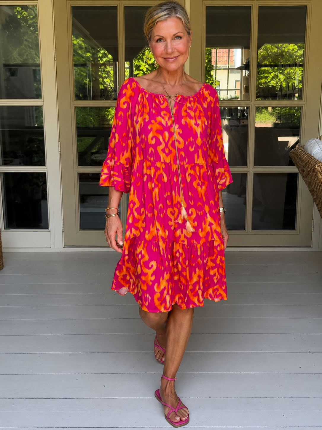 Vishay - Lässiges und Weites Midi-Kleid