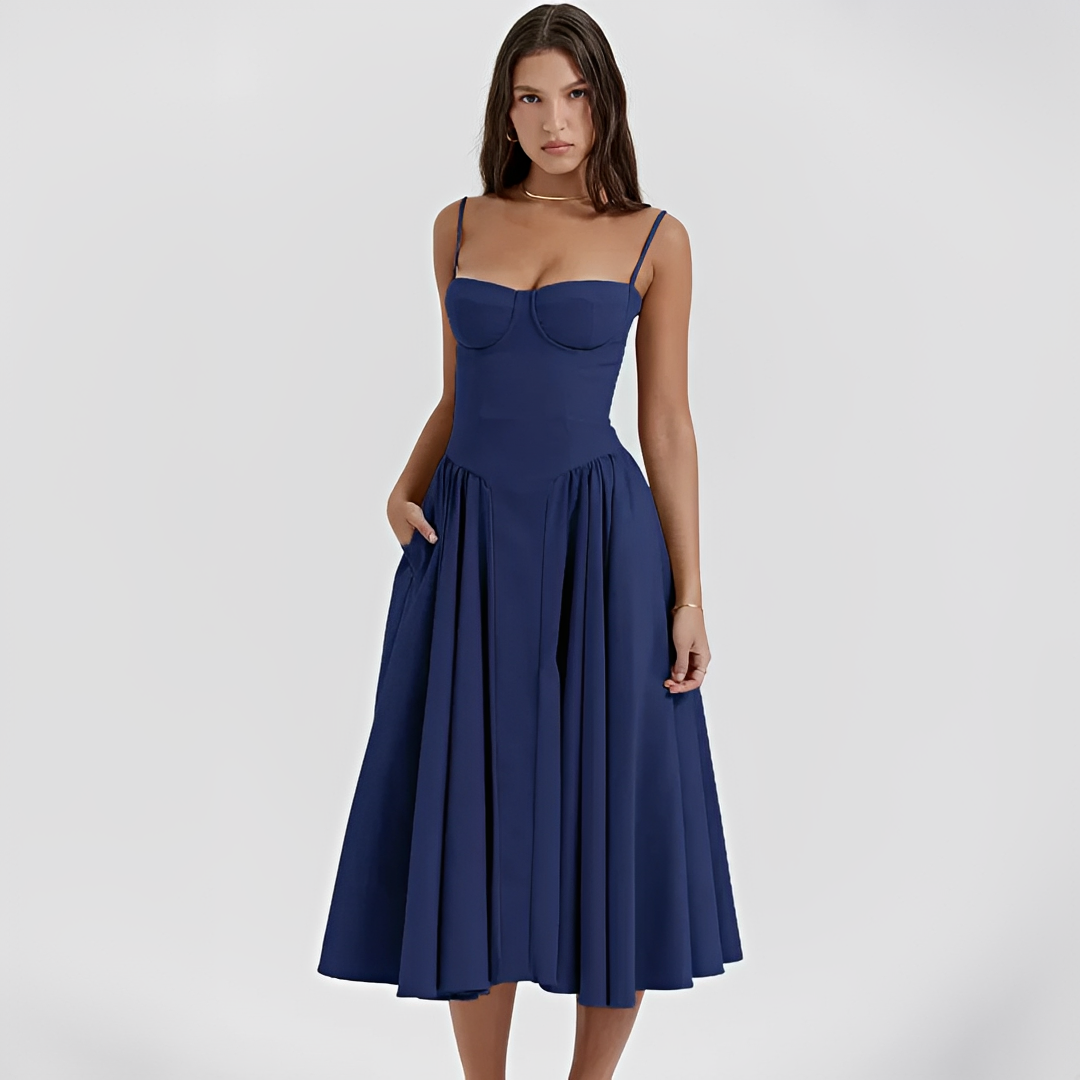 Michaela - Stilvolles und elegantes Midi-Kleid