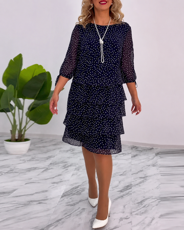 Bezia - Elegantes Midi-Kleid mit Schichten