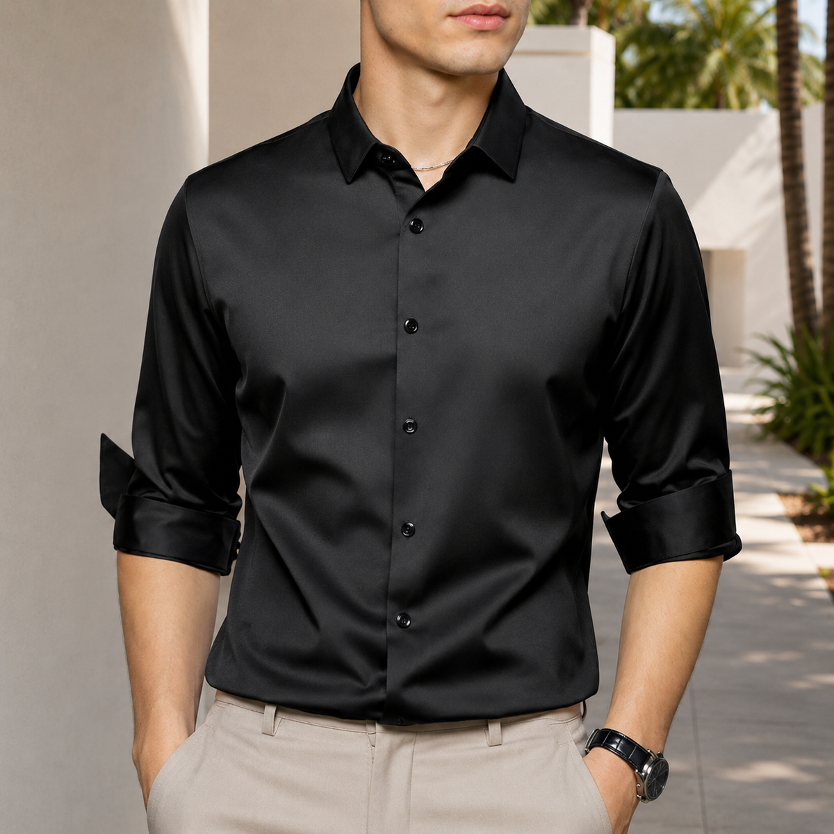 Esmaeel - Komfortables, bügelfreies Poloshirt