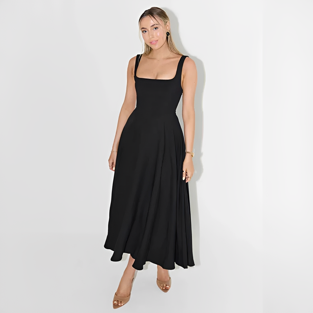 Yarabelle - Stilvolles Träger-Midi-Kleid