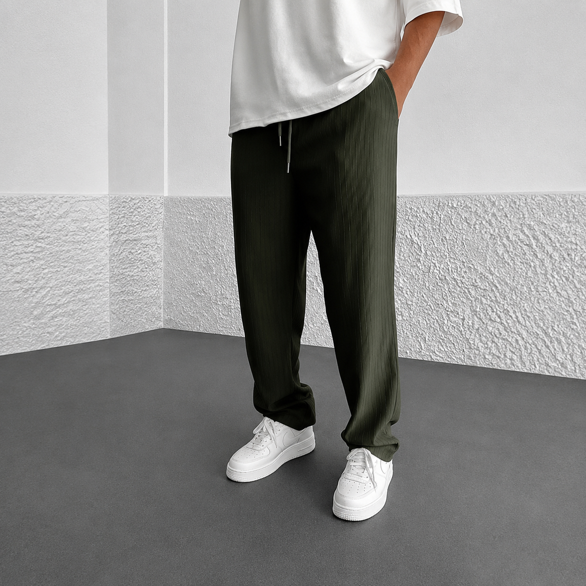 Zeke - Lässige Hose mit Kordel