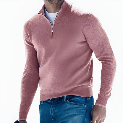 Ralph - Bequemer Herrenpullover mit Reißverschluss