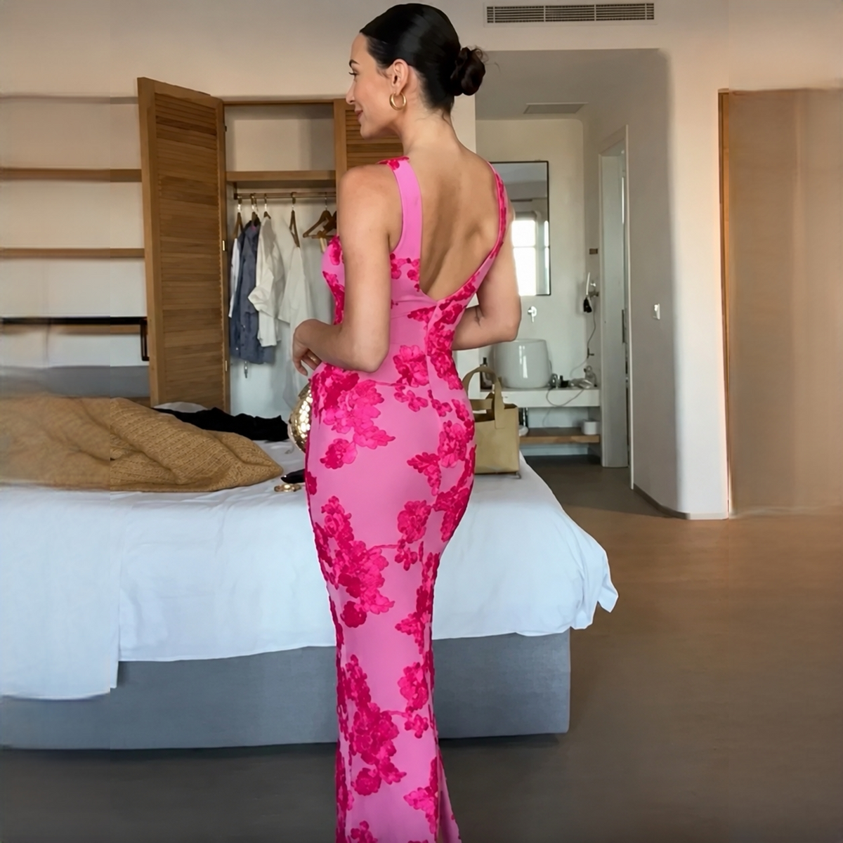 Genecia - Elegantes, langes, fließendes Kleid