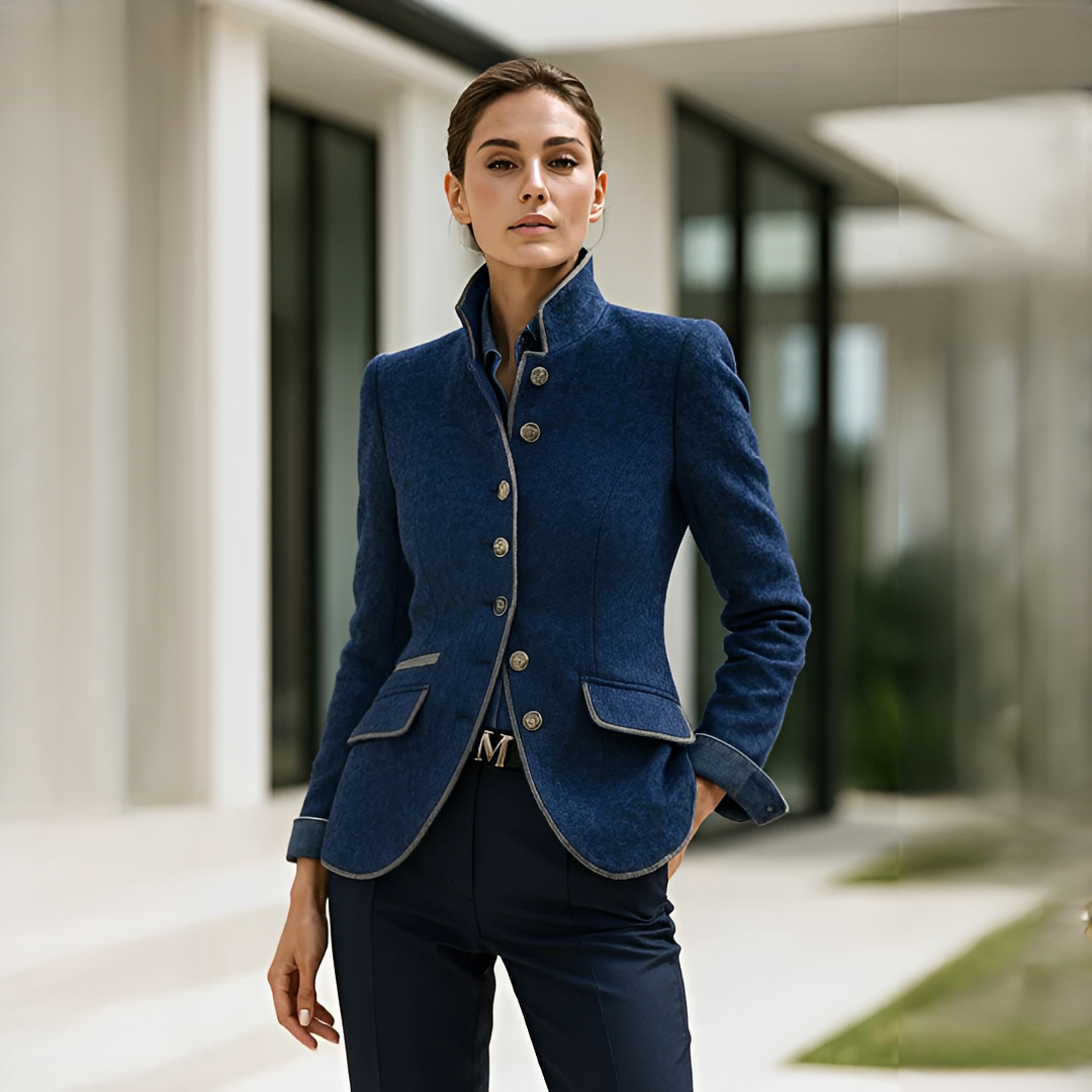 Valerie - Elegante Jacke mit Stehkragen