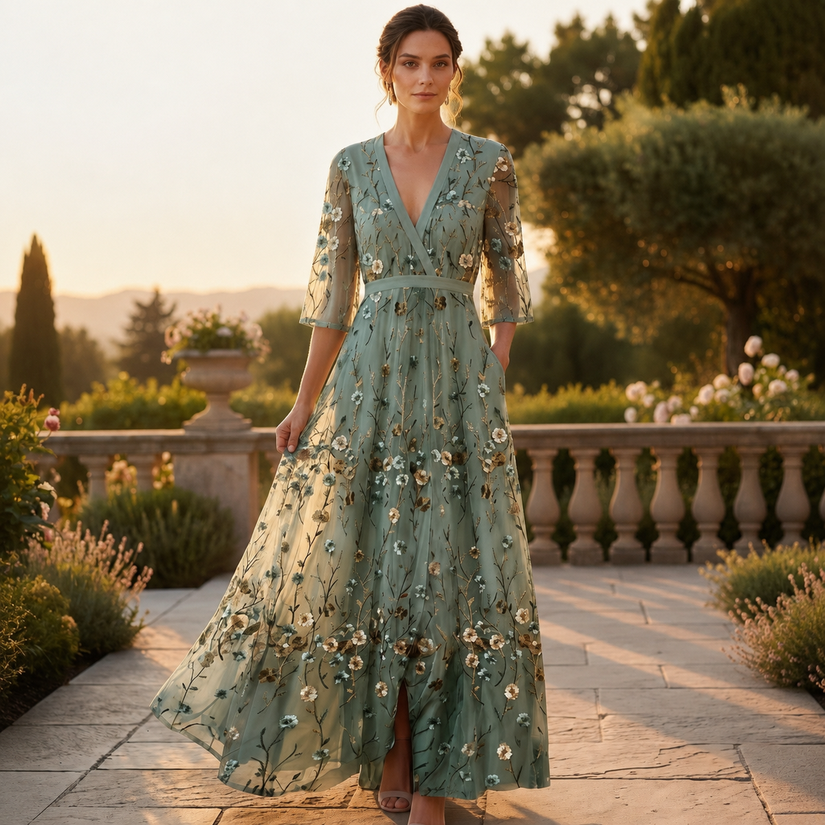 Florence - Stilvolles und Fließendes Maxikleid