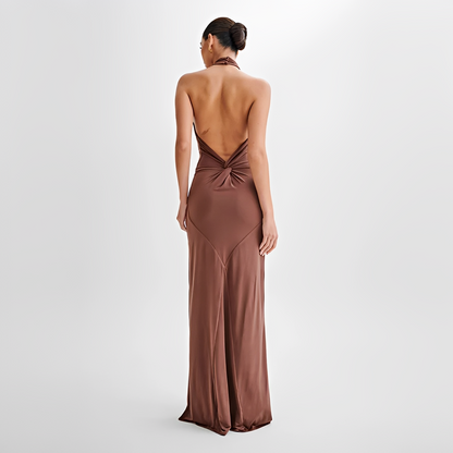 Jianna - Schickes Neckholder-Maxikleid
