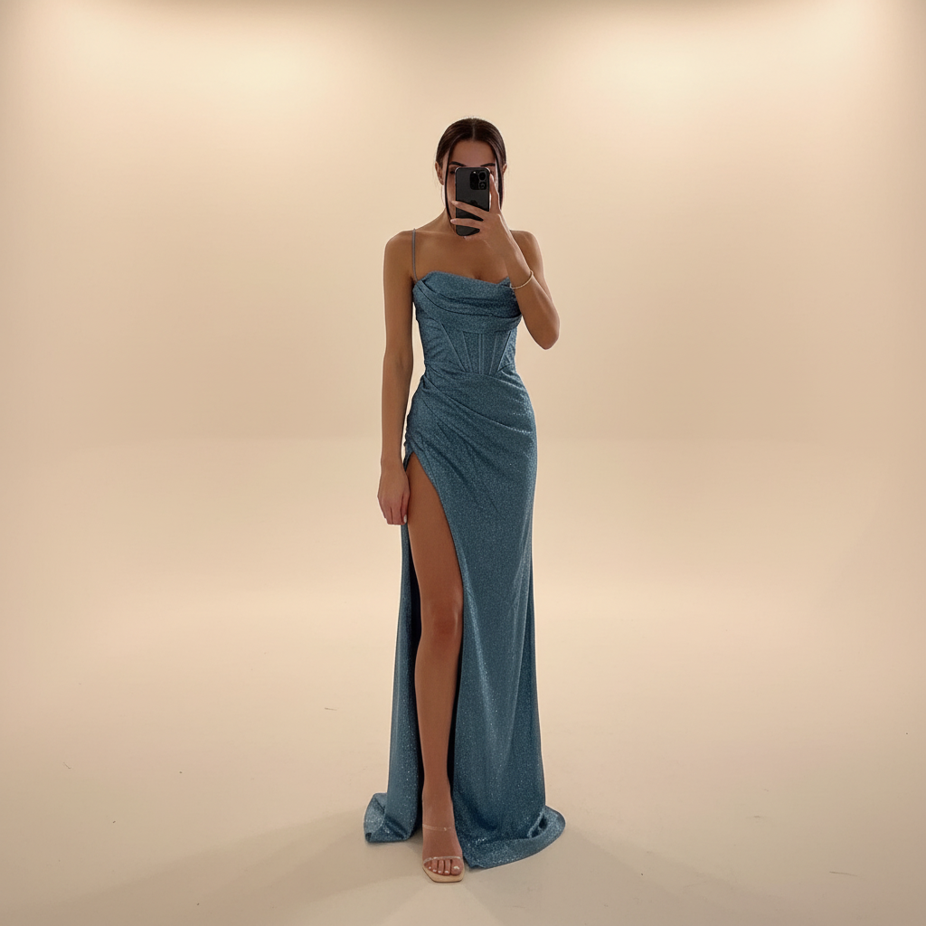 Monique - Stilvolles Maxikleid mit Schlitz