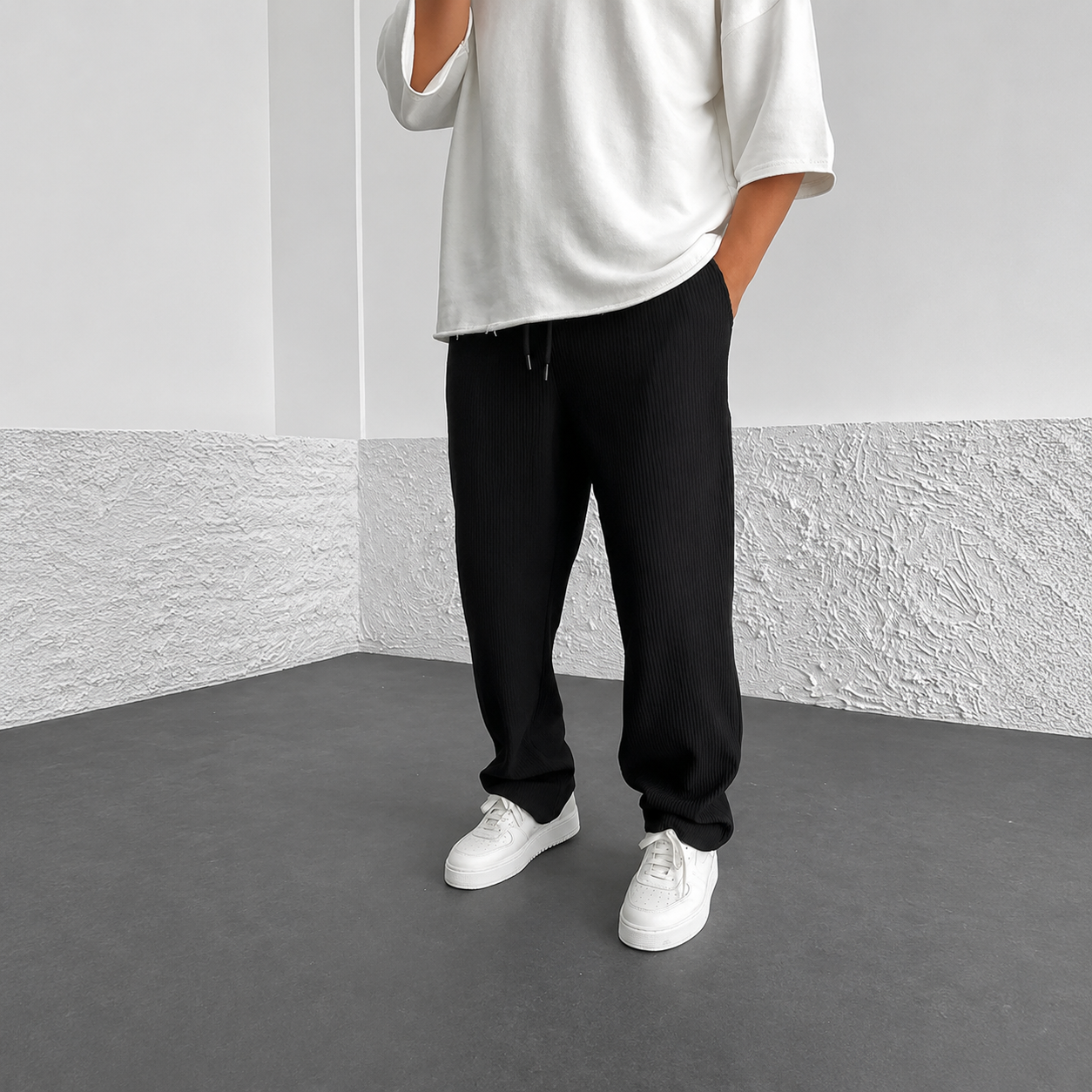 Zeke - Lässige Hose mit Kordel