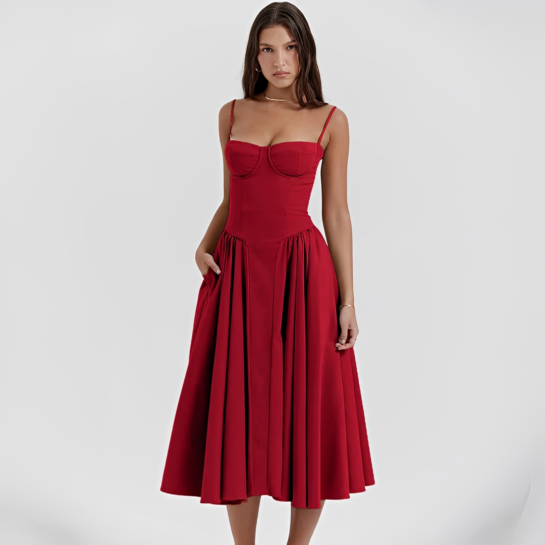 Michaela - Stilvolles und elegantes Midi-Kleid