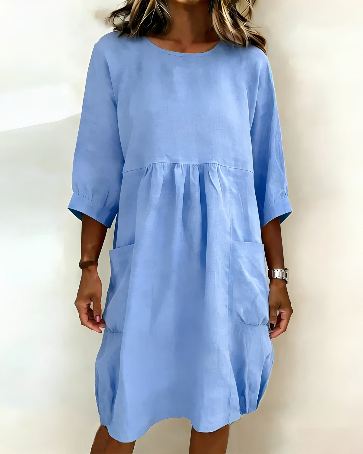 Shadia - Komfortables und Lockers Midikleid