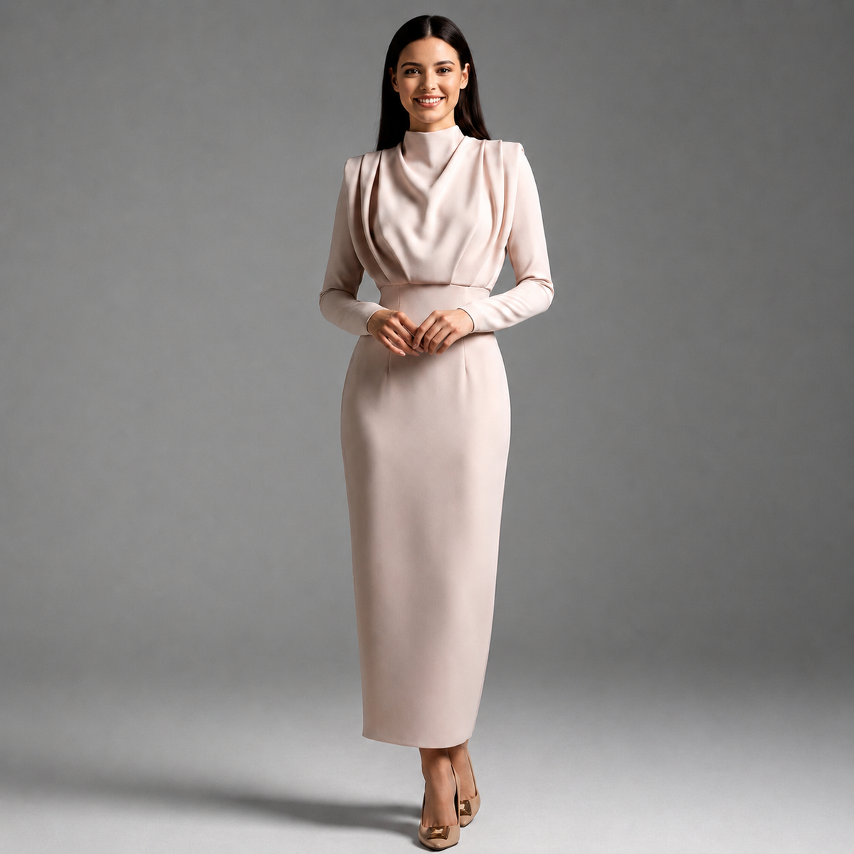 Darby - Stilvolles Langarmkleid