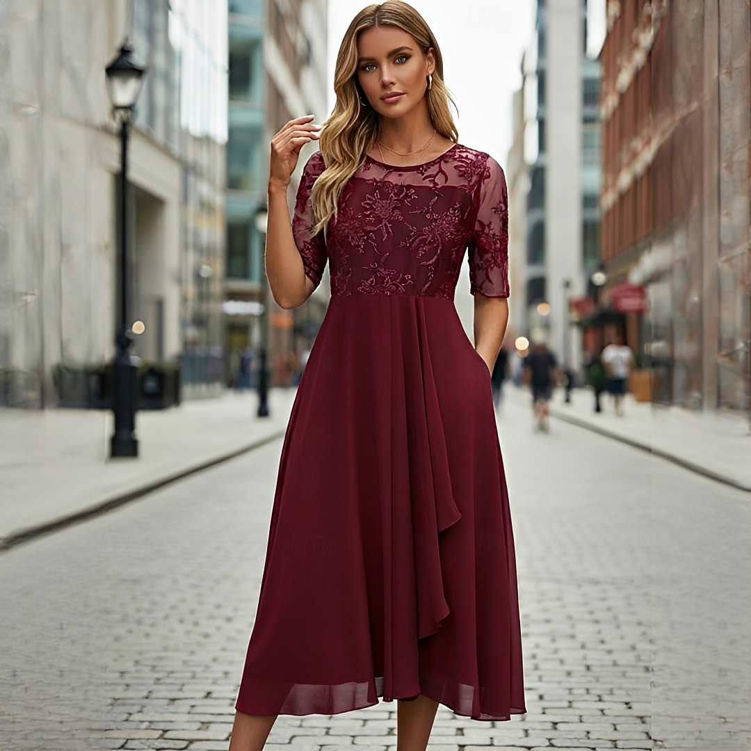Victoria - Raffiniertes Spitzen-Hohles Kleid