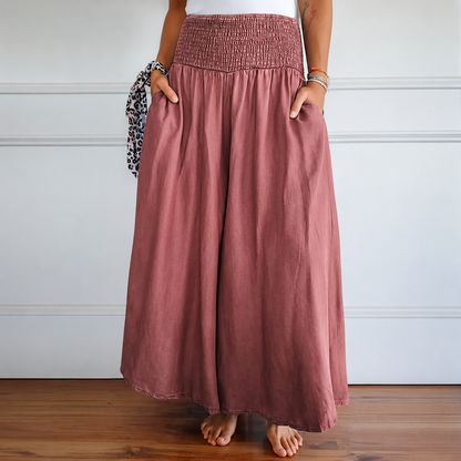 Laurine - Bequeme Hose mit hohem Bund