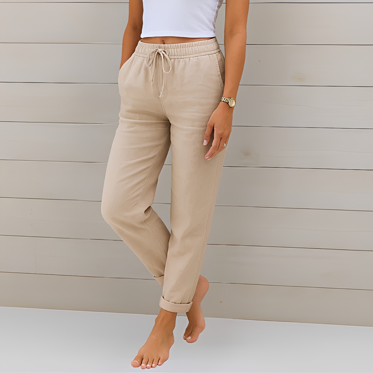 Audrey - Bequeme Hosen mit Kordel