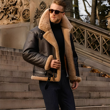 Leandro – Robuste Herrenlederjacke
