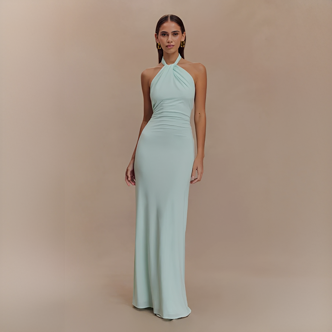 Jianna - Schickes Neckholder-Maxikleid