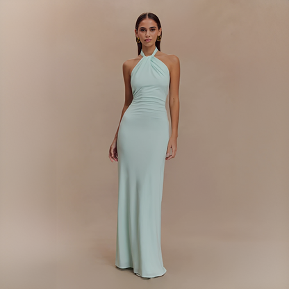 Jianna - Schickes Neckholder-Maxikleid