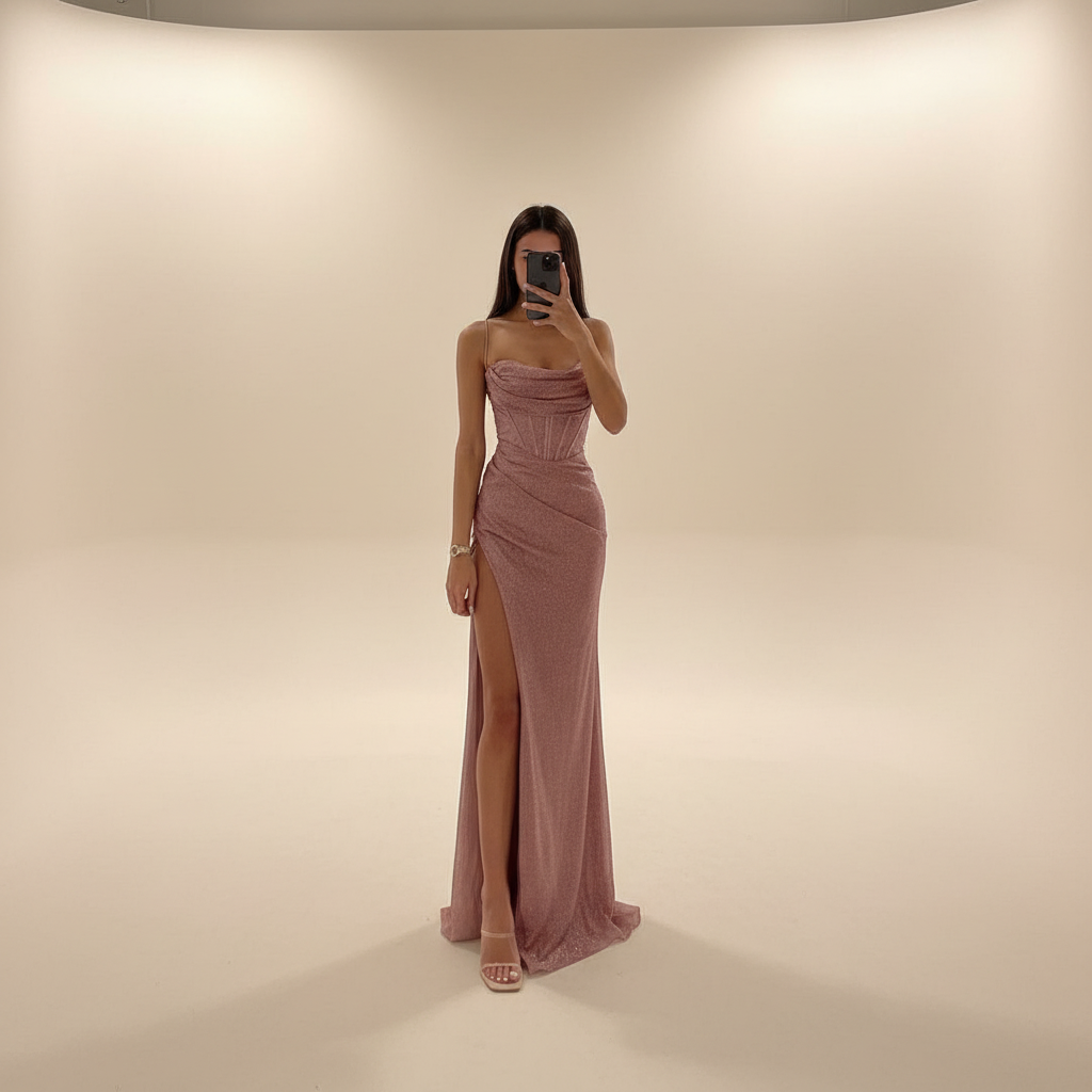 Monique - Stilvolles Maxikleid mit Schlitz