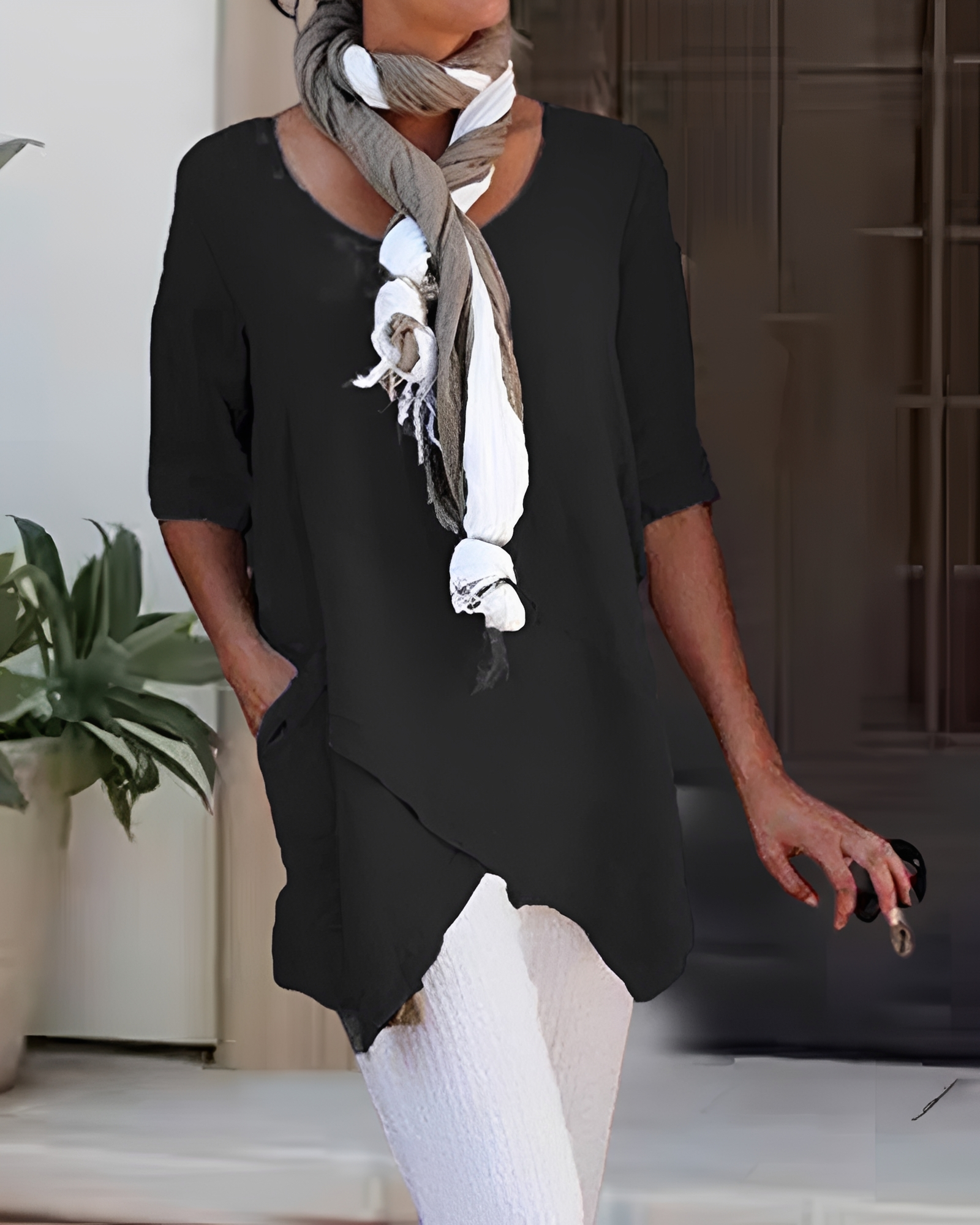 Marcia - Stilvolles Rundhals-Shirt