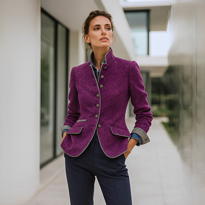 Valerie - Elegante Jacke mit Stehkragen