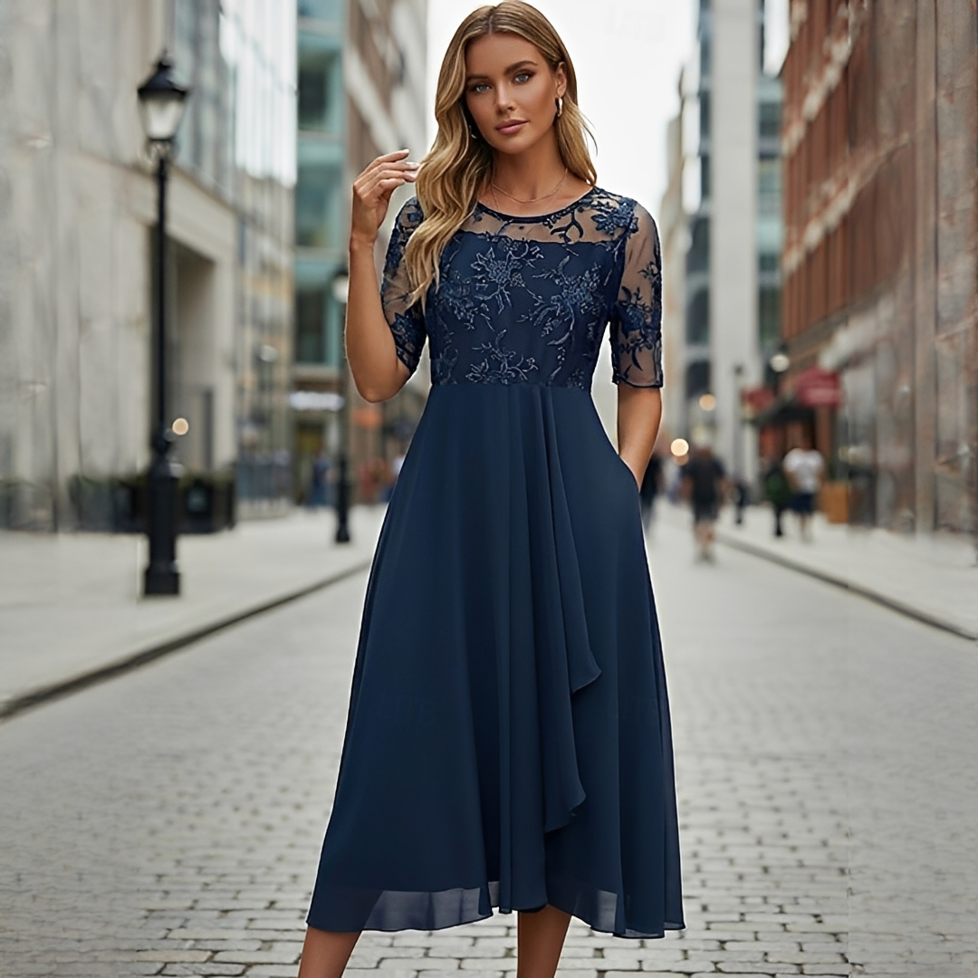 Victoria - Raffiniertes Spitzen-Hohles Kleid