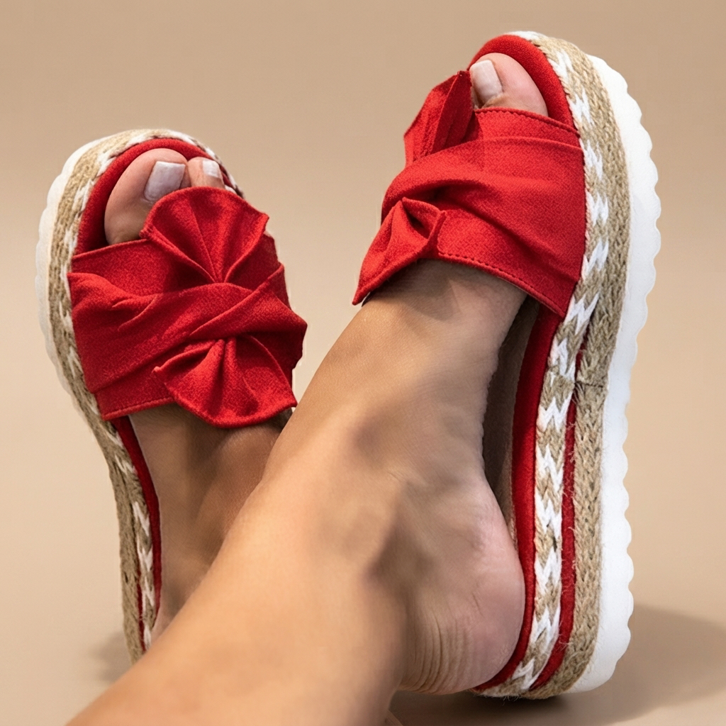 Claudia - Trendige Sandalen mit Schleifen